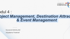 Destination Leadership Program : Project Management, Destination Attraction  & Event Management