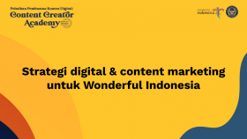 Strategi Digital & Content Marketing untuk Wonderful Indonesia