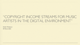 Copyright Income Streams For Music Artists in The Digital Enviroment